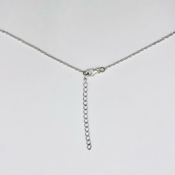 Marquise Cut Genuine Ruby Vintage 925 Sterling Silver Necklace - Picture 3 of 3